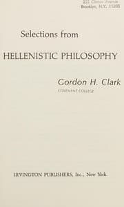 Tapa de Selections from Hellenistic philosophy