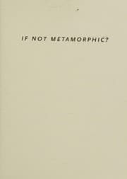Tapa de If not metamorphic