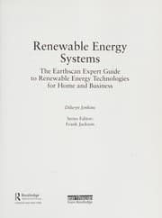 Tapa de Renewable energy systems