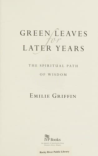 Tapa de Green Leaves for Later Years