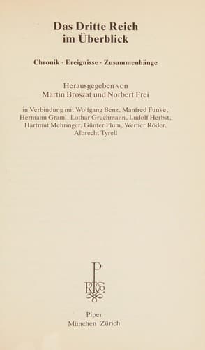 Tapa de Das Dritte Reich im Überblick