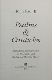 Tapa de Psalms & canticles