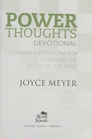 Tapa de Power Thoughts Devotional