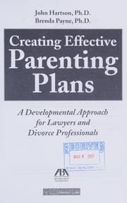 Tapa de Creating effective parenting plans