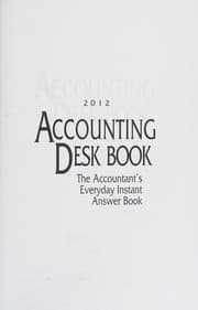 Tapa de 2012 accounting desk book