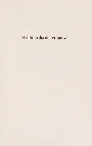 Tapa de Último día de Terranova