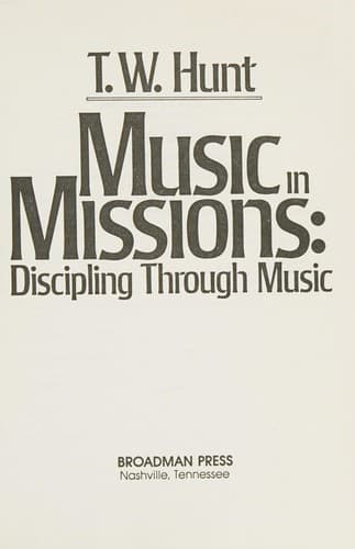 Tapa de Music in missions