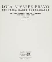 Tapa de Lola Alvarez Bravo
