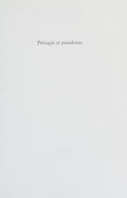 Tapa de Préjugés et paradoxes