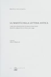 Tapa de La maesta della lettera antica