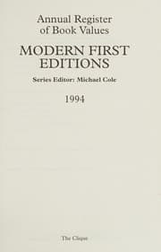 Tapa de Modern Editions Annual Register