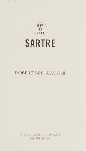 Tapa de How to read Sartre