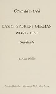 Tapa de Basic (spoken) German word list