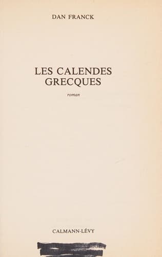 Tapa de Les calendes grecques