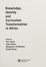 Tapa de Knowledge, identity, and curriculum transformation in Africa