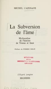 Tapa de La subversion de l'âme