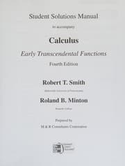 Tapa de Student Solutions Manual for Calculus