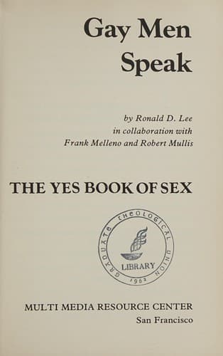 Tapa de Gay men speak