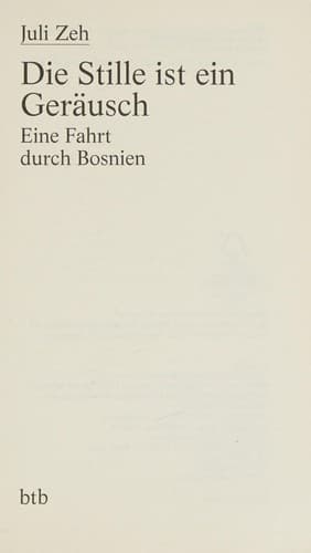 Tapa de Die Stille ist ein Geräusch