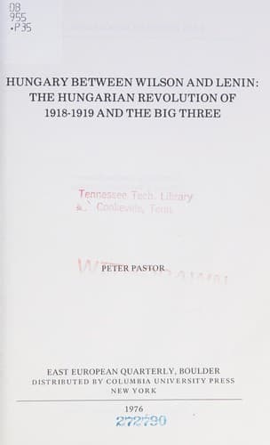 Tapa de Hungary between Wilson and Lenin