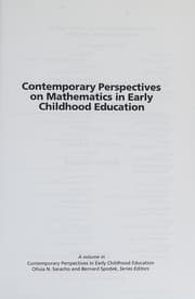 Tapa de Contemporary perspectives on mathematics in early childhood education