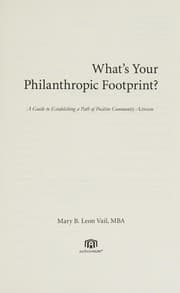 Tapa de WHAT'S YOUR PHILANTHROPIC FOOTPRINT?