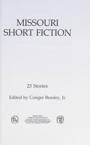 Tapa de Missouri short fiction