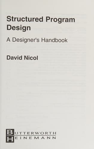 Tapa de Structured program design