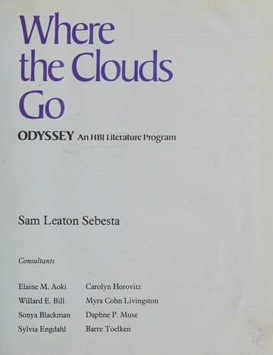 Tapa de Where the clouds go