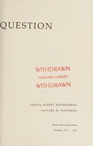 Tapa de The Creativity question
