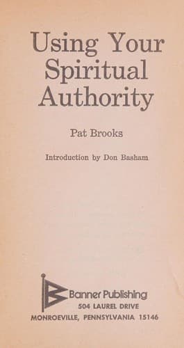 Tapa de Using your spiritual authority