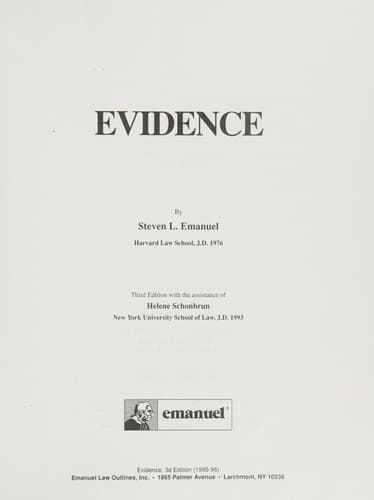 Tapa de Evidence