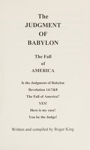 Tapa de The judgment of Babylon