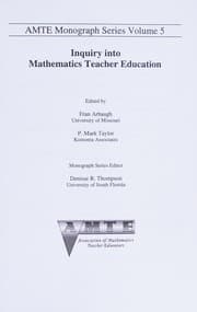 Tapa de Inquiry into mathematics teacher education