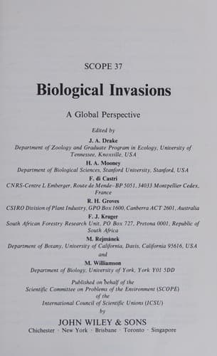Tapa de Biological invasions