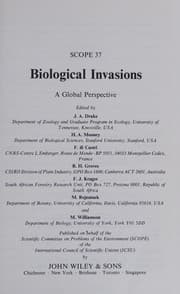 Tapa de Biological invasions