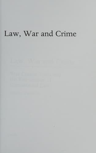 Tapa de Law, war and crime