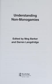 Tapa de Understanding non-monogamies