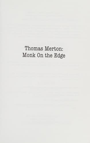 Tapa de Thomas Merton