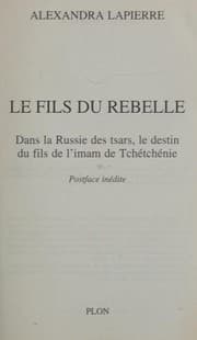 Tapa de Le Fils du rebelle