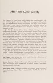 Tapa de After The Open Society