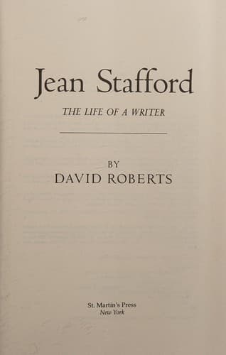 Tapa de Jean Stafford