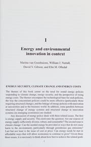 Tapa de Energy and innovation