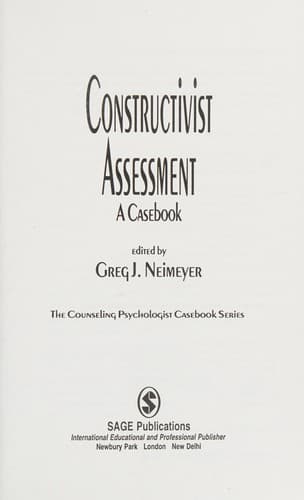 Tapa de Constructivist assessment