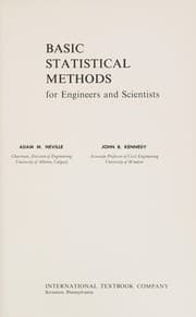 Tapa de Basic statistical methods for engineers and scientists