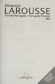 Tapa de Dicionário Larousse francês/português, português/francês