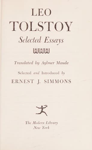 Tapa de Selected essays