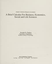 Tapa de S.S.M. Brief Calc for Bus, Econ, Social