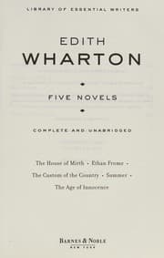Tapa de Five Novels (Age of Innocence / Custom of the Country / Ethan Frome / House of Mirth / Summer)