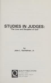 Tapa de Studies in Judges